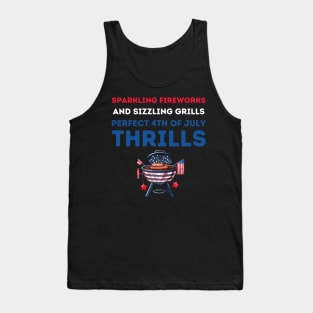 4th of July fireworks and grills Tank Top